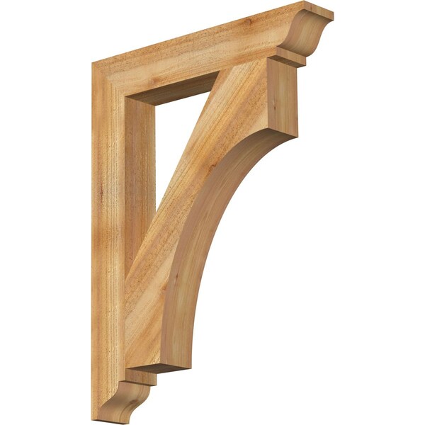 Ekena Millwork Westlake Traditional Rough Sawn Bracket, Western Red Cedar, 4"W x 24"D x 32"H BKT04X24X32WTL01RWR - main